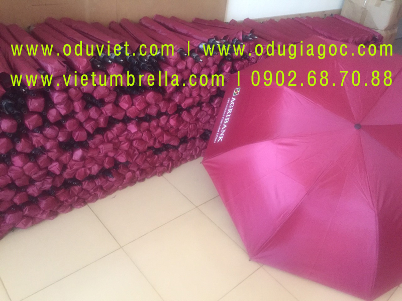 xưởng sản xuất ô dù cầm tay in logo quảng cáo